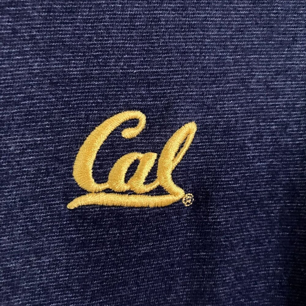 Campus Womens Cal Berkeley Embroidered Henley Polo Shirt Size XL Blue SP NWT - Picture 4 of 10